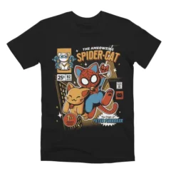 Spider Cat Unisex Premium T-Shirt VTM0005