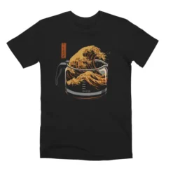 The Great Wave Of Coffee Unisex Premium T-Shirt VTM0012