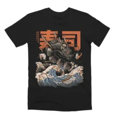 The Black Sushi Dragon Unisex Premium T-Shirt VTM0034