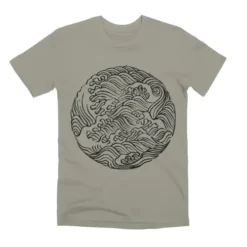 Ha Bun Shu Waves Refined Unisex Premium T-Shirt VTM0082