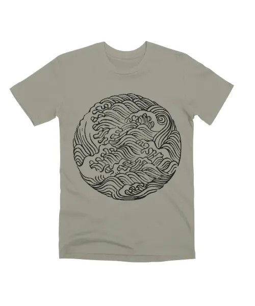 Ha Bun Shu Waves Refined Unisex Premium T-Shirt VTM0082