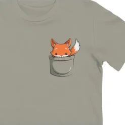 Pocket Fox Unisex Premium T-Shirt VTM0101