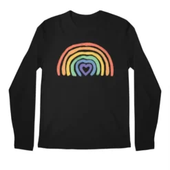 Rainbow Heart Premium Long Sleeve T-Shirts VTM0137