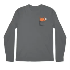 Pocket Fox Premium Long Sleeve T-Shirts VTM0144