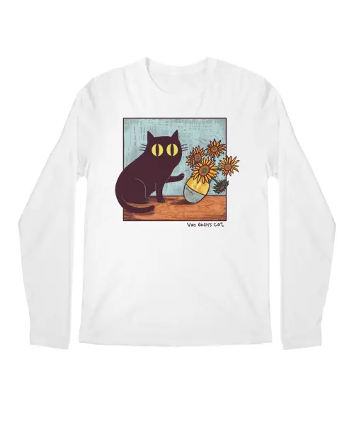 Van Gogh'S Cat #2 Premium Long Sleeve T-Shirts VTM0206