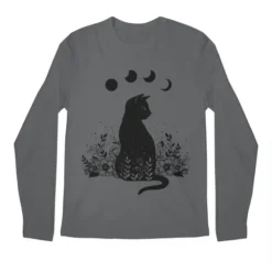 Night Garden Cat Premium Long Sleeve T-Shirts VTM0214