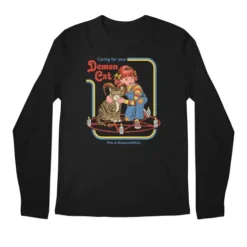 Caring For Your Demon Cat Premium Long Sleeve T-Shirts VTM0215