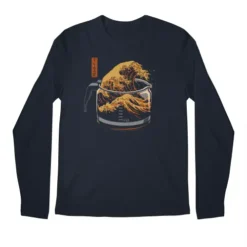 The Great Wave Of Coffee Premium Long Sleeve T-Shirts VTM0220