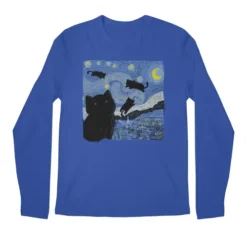 Tha Starry Cat Night Premium Long Sleeve T-Shirts VTM0241
