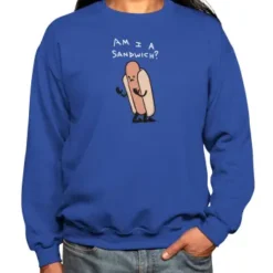 Am I A Sandwich? - White Text Variant Premium Sweatshirt VTM0336