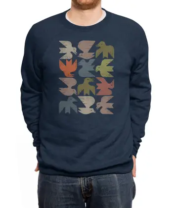 Midcentury Bird Grid Premium Sweatshirt VTM0342