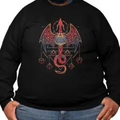 Tribal Dragon Dice - Fantasy Gamer Premium Sweatshirt VTM0380