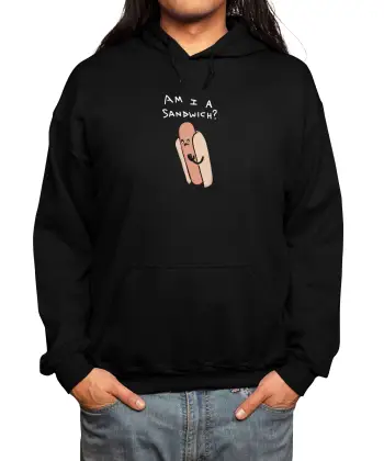 Am I A Sandwich? - White Text Variant Classic Pullover Hoodie VTM0393