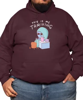 Strange Planet: This Is Me Thriving Classic Pullover Hoodie VTM0441