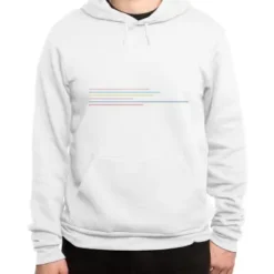 Coloured Lines Classic Pullover Hoodie VTM0476