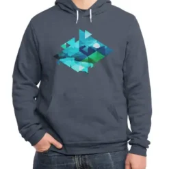 Geometric Landscape Classic Pullover Hoodie VTM0487