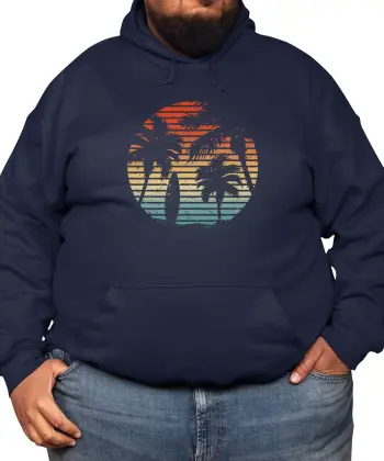 Retro Surf Sunset Classic Pullover Hoodie VTM0505