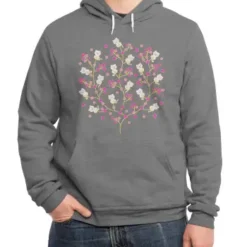 Cherry Cat Blossoms Classic Pullover Hoodie VTM0514