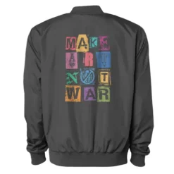 Make Art, Not War Bomber Jacket VTM0532