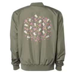 Cherry Cat Blossoms Bomber Jacket VTM0545