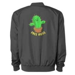 Cactus Free Hugs Bomber Jacket VTM0547