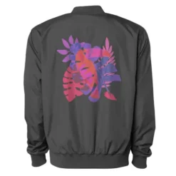 Magenta Tropical Vibes Bomber Jacket VTM0573