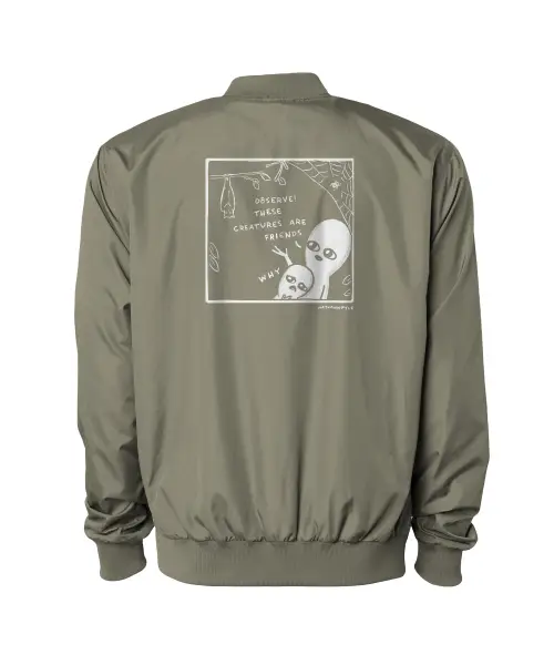 Strange Planet Special Product: Observe These Creatures Bomber Jacket VTM0583