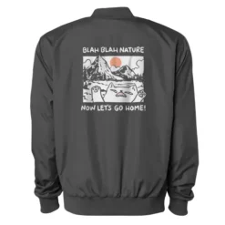 Blah Blah Nature Now Let'S Go Home Cat Bomber Jacket VTM0606