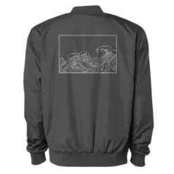 Ocean Waves (Dark Variant) Bomber Jacket VTM0612