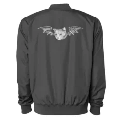 Cat Head With Bat Wings Bomber Jacket VTM0618
