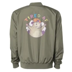 Tired Af Opossum Bomber Jacket VTM0623