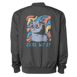 Deal With It Cat Bomber Jacket VTM0629
