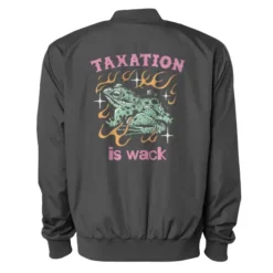 Taxation Is Wack Frog Bomber Jacket VTM0632