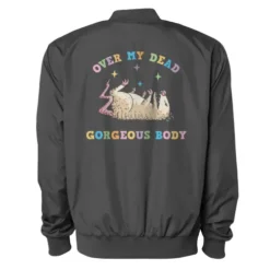 Over My Dead Gorgeous Body Opossum Bomber Jacket VTM0638