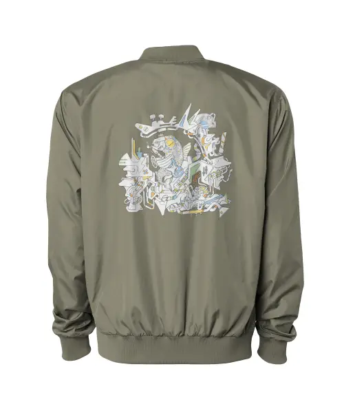 Cool Fish And The Machine Bomber Jacket VTM0650