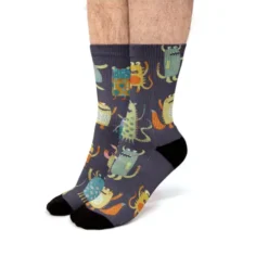 Not Very Scary Monsters Fit Crew Socks VTM0662