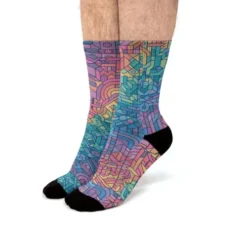 Colourful Chaos Fit Crew Socks VTM0672