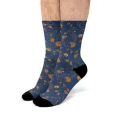Geometric Water Lily Fit Crew Socks VTM0673