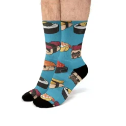 Pug Sushi Fit Crew Socks VTM0680