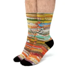 Fusion Autumn (Vertical Version) Fit Crew Socks VTM0695