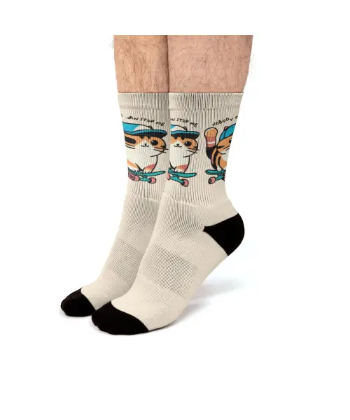 Nobody Can Stop Me-2 Fit Crew Socks VTM0730