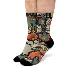 Unnatural Whiskers Fit Crew Socks VTM0744