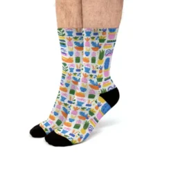 Risograph Houseplants Fit Crew Socks VTM0745