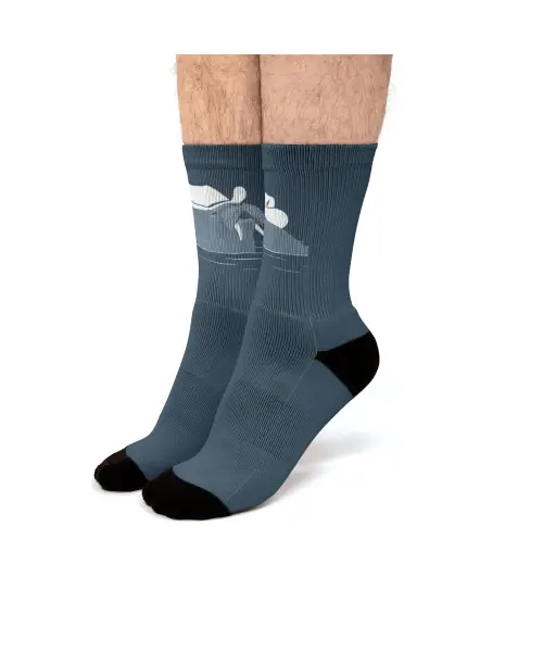Bruce The Cowboy Walrus Fit Crew Socks VTM0747