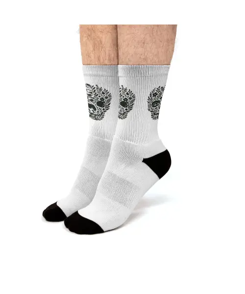 Skull, Nature And Something Else Fit Crew Socks VTM0773