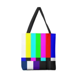 Smpte Tv Color Bars Test Pattern Canvas Tote Bags VTM0787