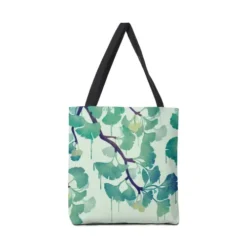 O Ginkgo (In Green) Canvas Tote Bags VTM0790