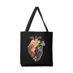 Flower Heart Spring Canvas Tote Bags VTM0796