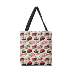Sushi Persian Cat Canvas Tote Bags VTM0843
