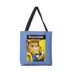 Purrrsist! Canvas Tote Bags VTM0847